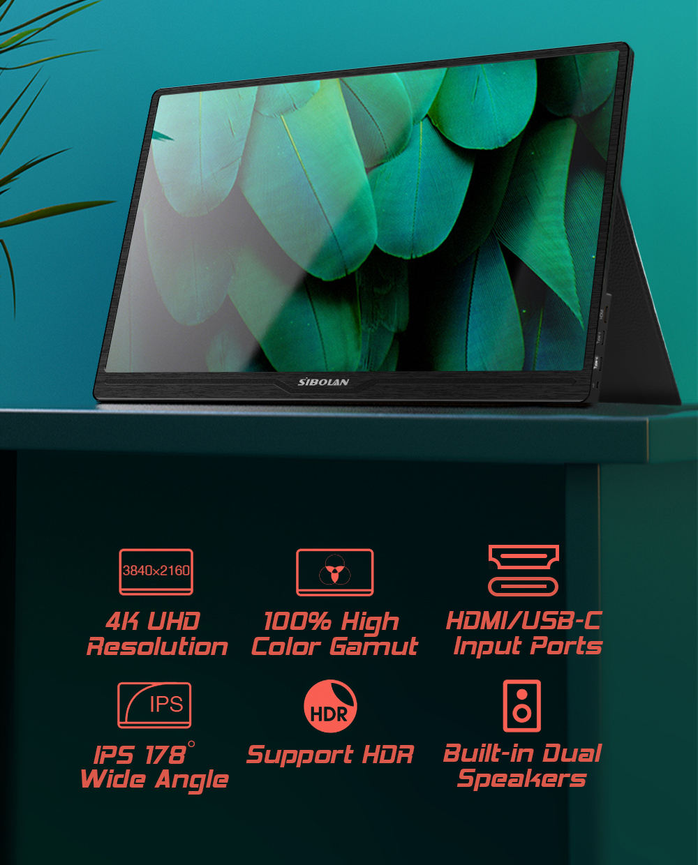 Sibolan 3840 X 2160 Portable Monitor manufacturer