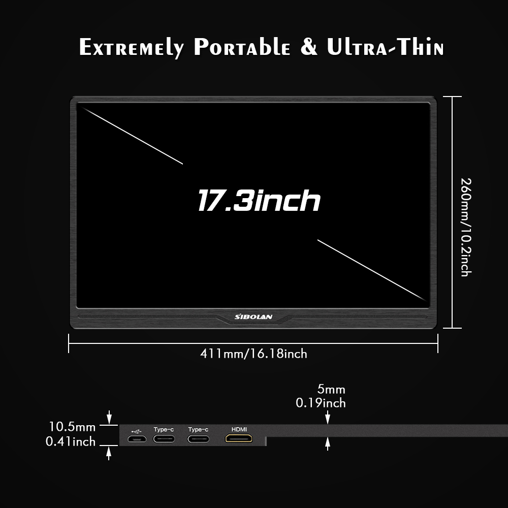 1080p mini HDMI portable monitor supplier