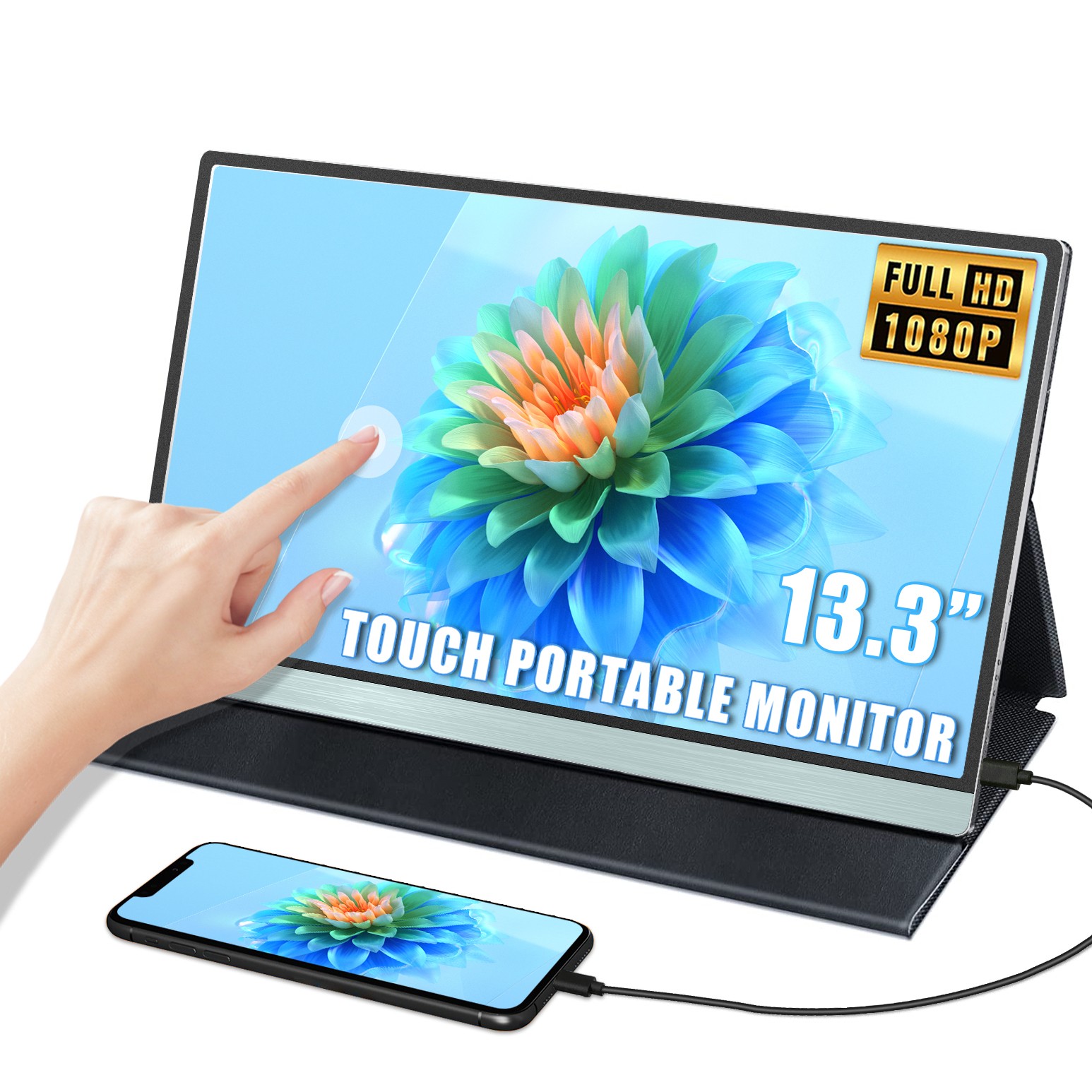 Moniteur Portable Tactile Batterie FHD 1080P Gaming - UPERFECT